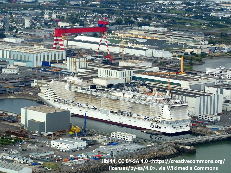 Chantiers de l'Atlantique et Airbus à St Nazaire